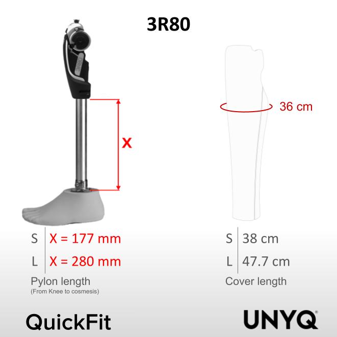 Quick Fit 3R80 (2006-2024 Blue) Length